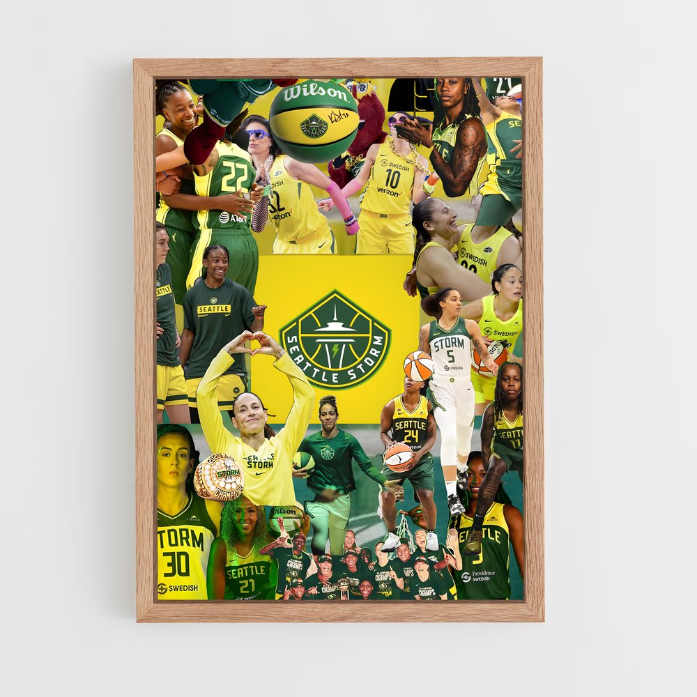 Poster Esprit de Seattle – affiche Basketball (vue 4)